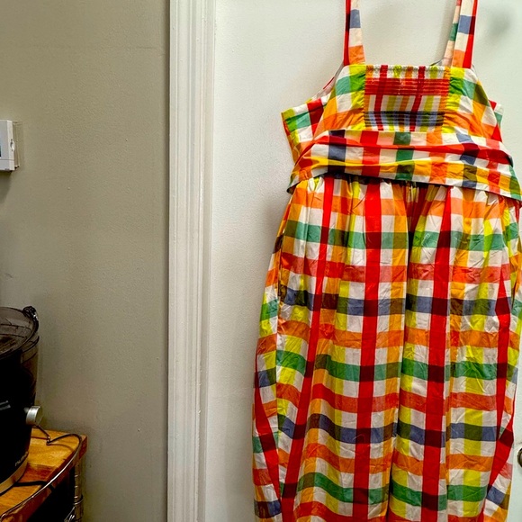 Christopher John Rogers Multicolor Checkered Dress - Picture 2 of 10